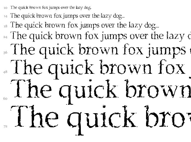 Frank Black font waterfall